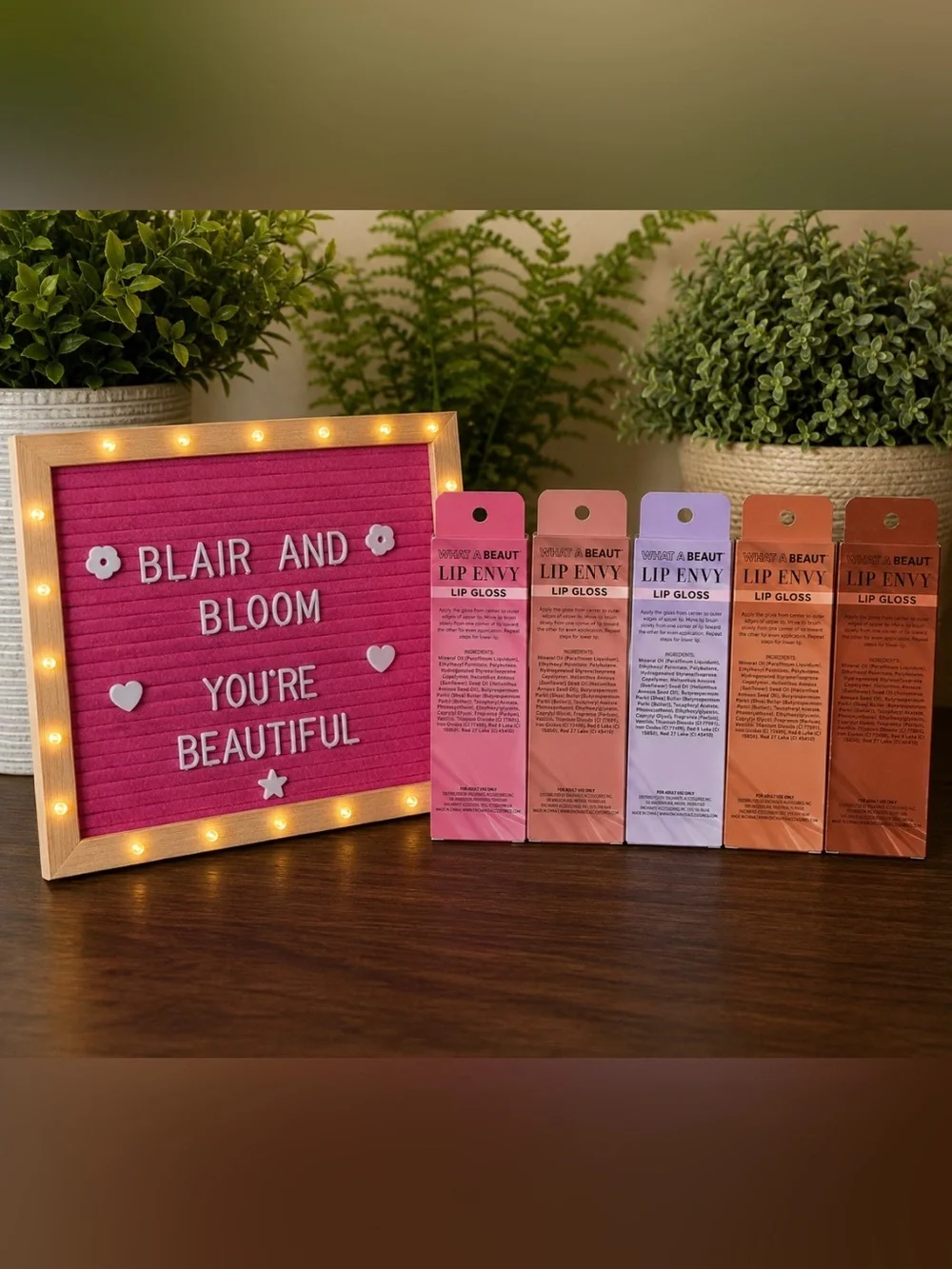 What A Beaut Lip Envy Lip Gloss Full Set